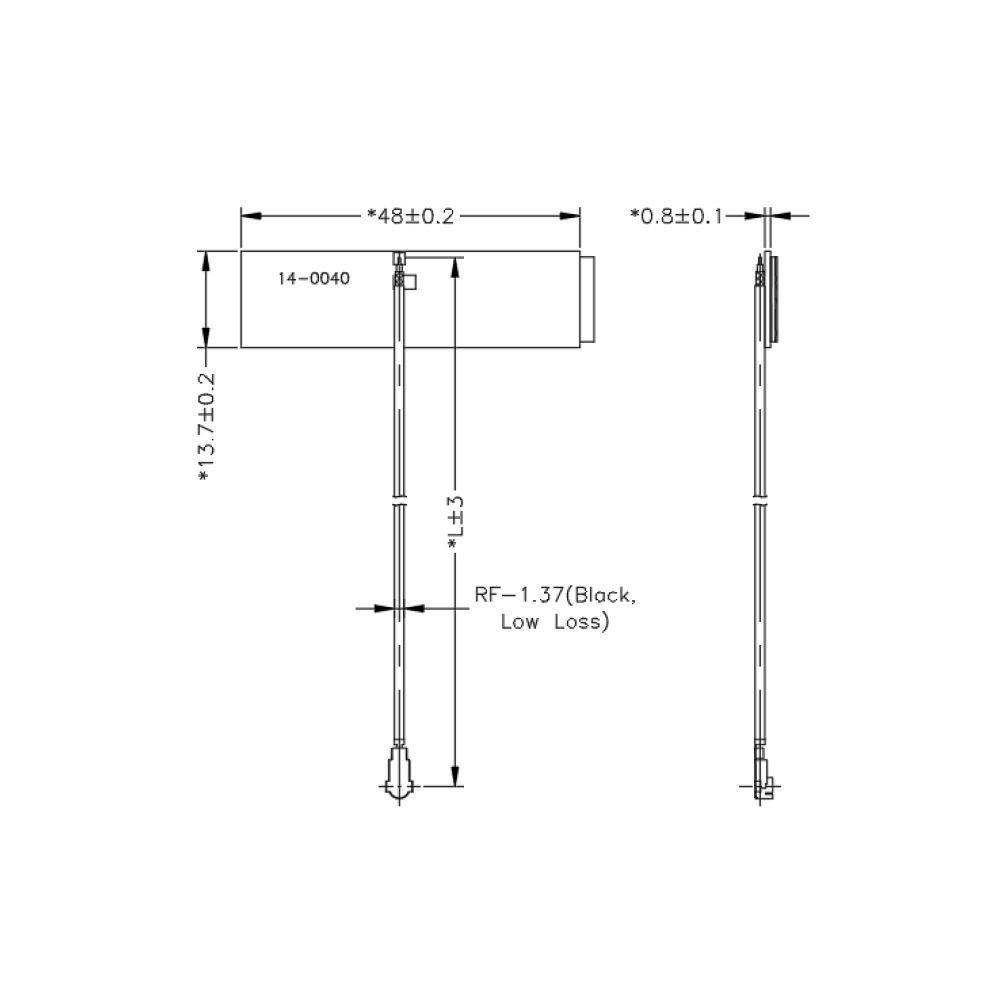 1.575GHz GPS GNSS Embedded PCB Cable Antenna