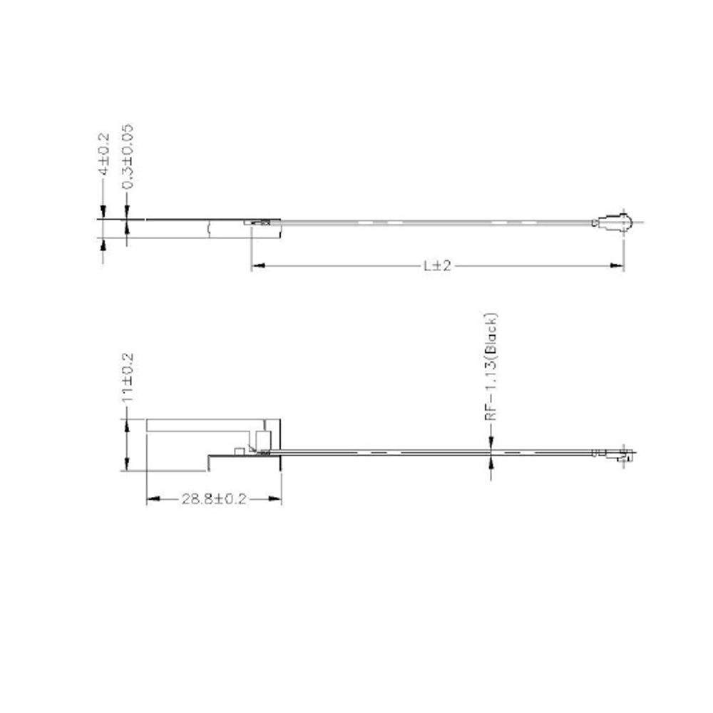 2.4GHz Internal Metal PIFA Antenna w IPEX for Wi-Fi/WLAN