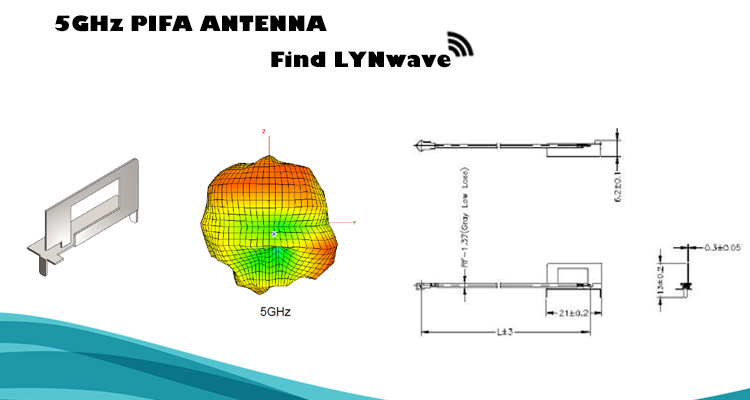 5GHz Metal Internal Antenna, 160mm RF-1.37 Low Loss Cable