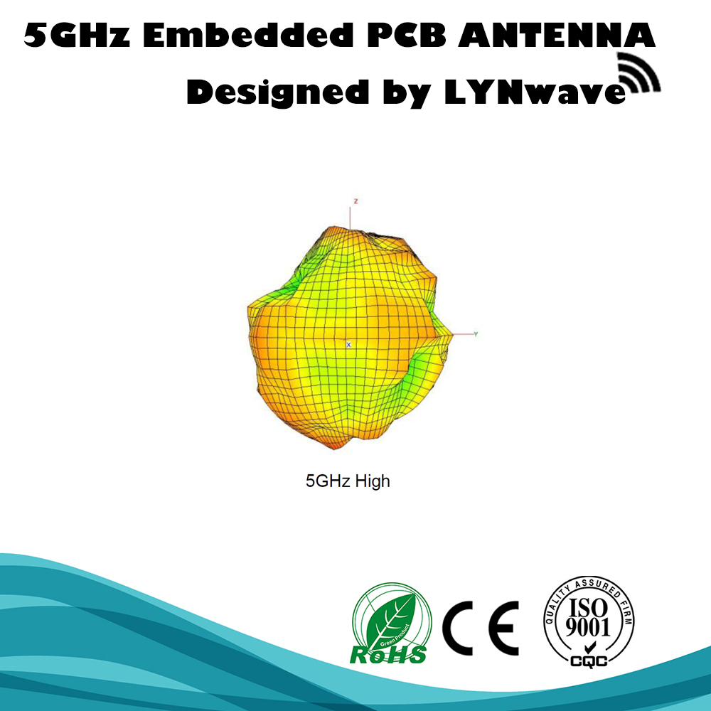 5GHz 5.8GHz 3.87dBi Embedded PCB Dipole Antenna w IPEX