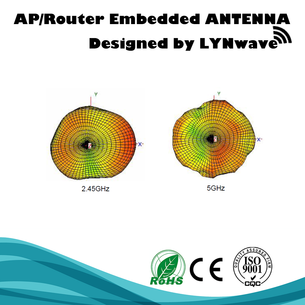 Dual Band Internal PCB PIFA Antenna w IPEX, 130mm RF-1.13 Low Loss Cable