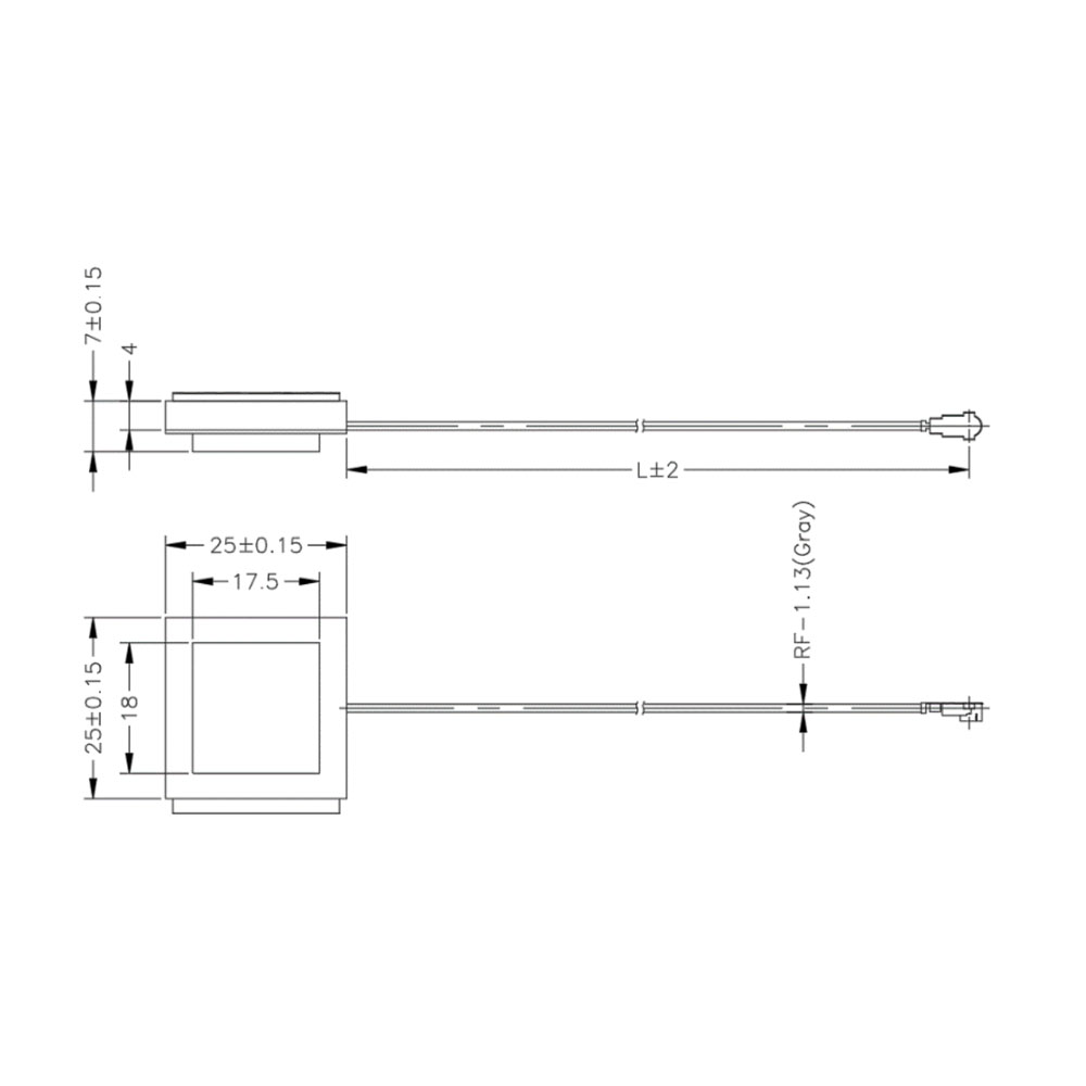 1.575GHz Module PCB Internal GPS GNSS Antenna w IPEX