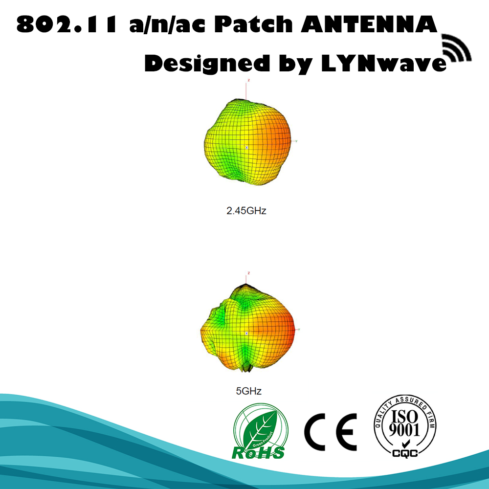 Dual-Pol High Gain 5GHz Patch Antenna, RP-SMA Plug, Metal