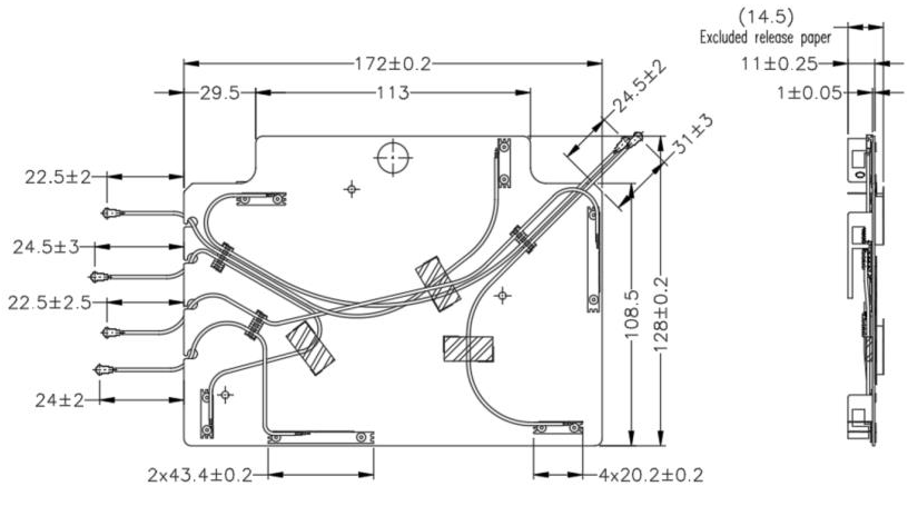 Custom Wi-Fi 6E Indoor Embedded Omni-Directional Antenna